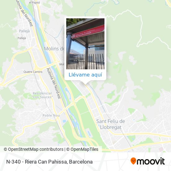 Mapa N-340 - Riera Can Pahissa