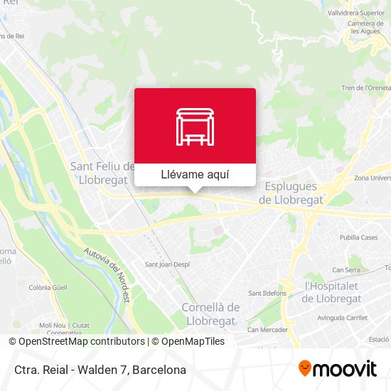 Mapa Ctra. Reial - Walden 7