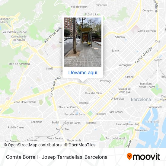 Mapa Comte Borrell - Josep Tarradellas