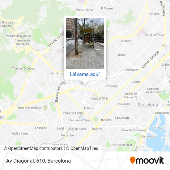 Mapa Av Diagonal, 610