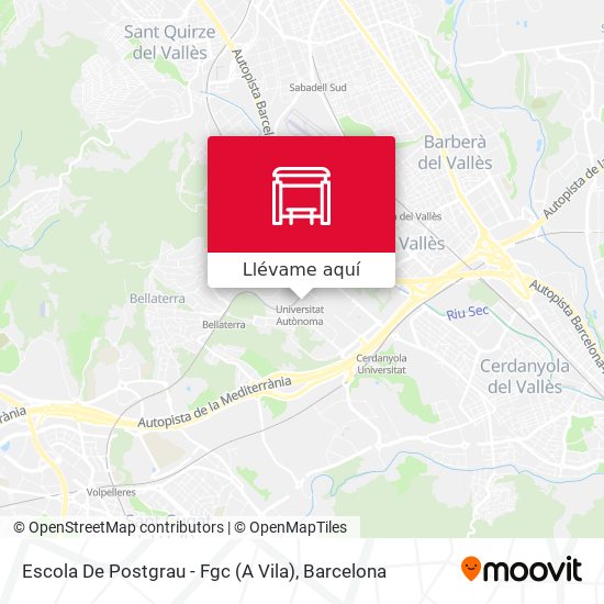 Mapa Escola De Postgrau - Fgc (A Vila)
