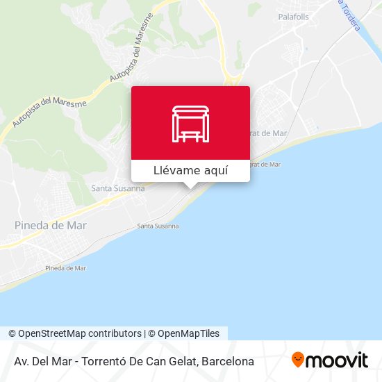 Mapa Av. Del Mar - Torrentó De Can Gelat