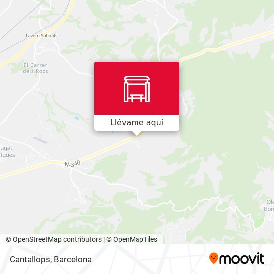 Mapa Cantallops