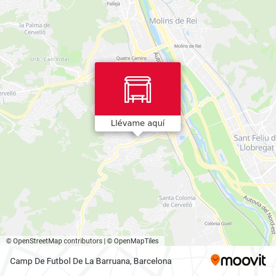 Mapa Camp De Futbol De La Barruana