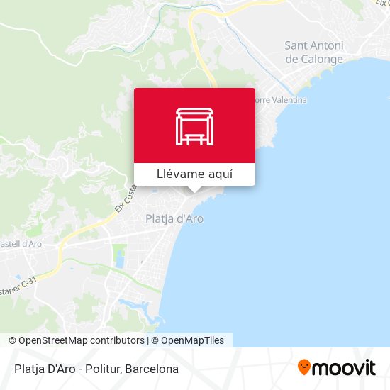 Mapa Platja D'Aro - Politur