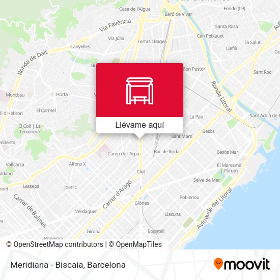 Mapa Meridiana - Biscaia