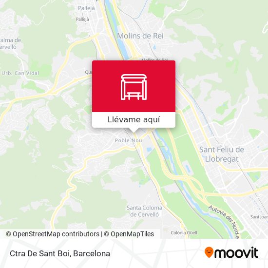 Mapa Ctra De Sant Boi