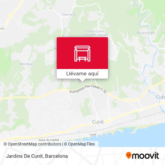 Mapa Jardins De Cunit