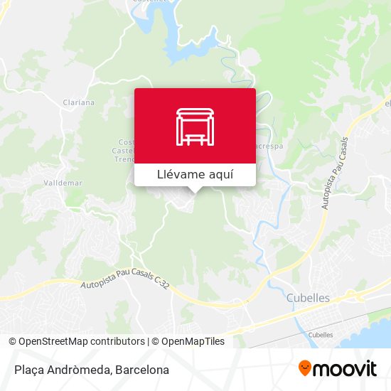 Mapa Plaça Andròmeda
