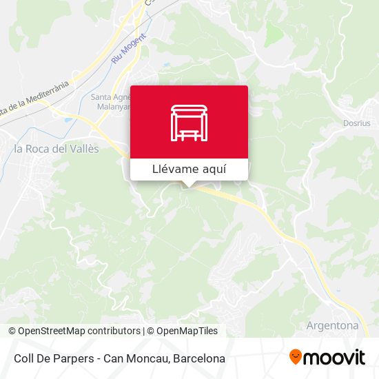 Mapa Coll De Parpers - Can Moncau