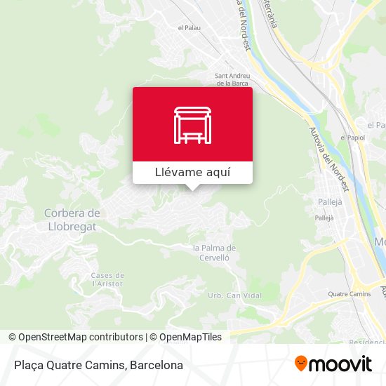 Mapa Plaça Quatre Camins