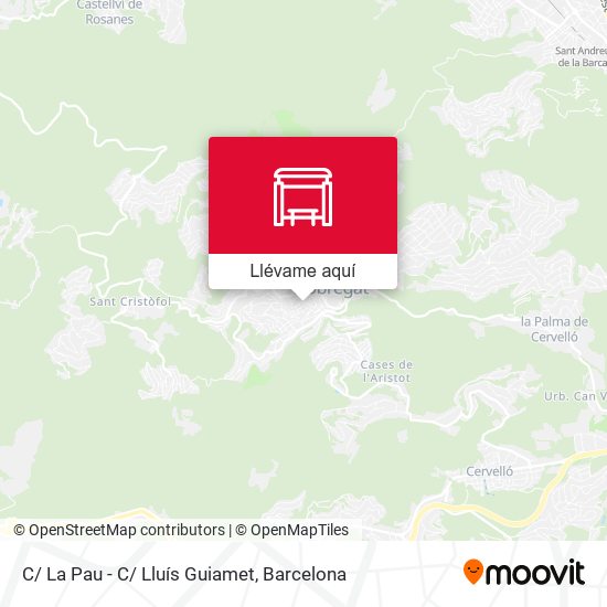 Mapa C/ La Pau - C/ Lluís Guiamet