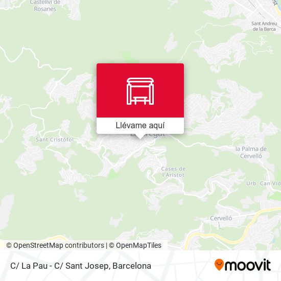 Mapa C/ La Pau - C/ Sant Josep