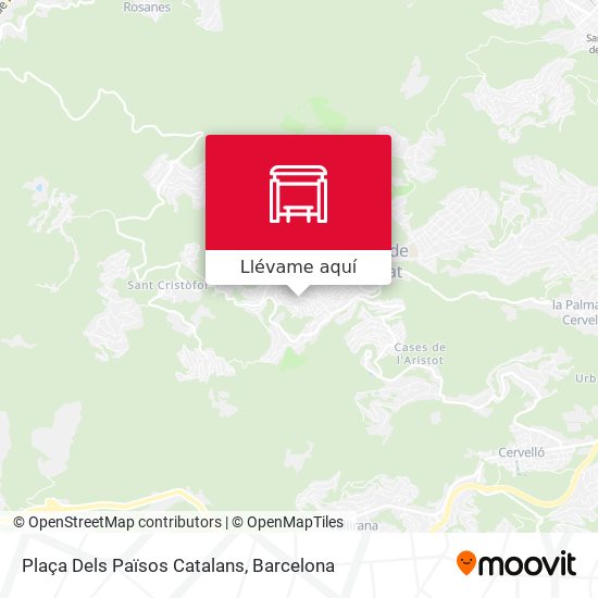 Mapa Plaça Dels Països Catalans
