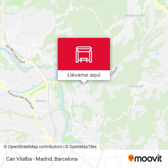 Mapa Can Vilalba - Madrid