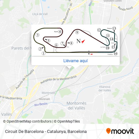 Mapa Circuit De Barcelona - Catalunya