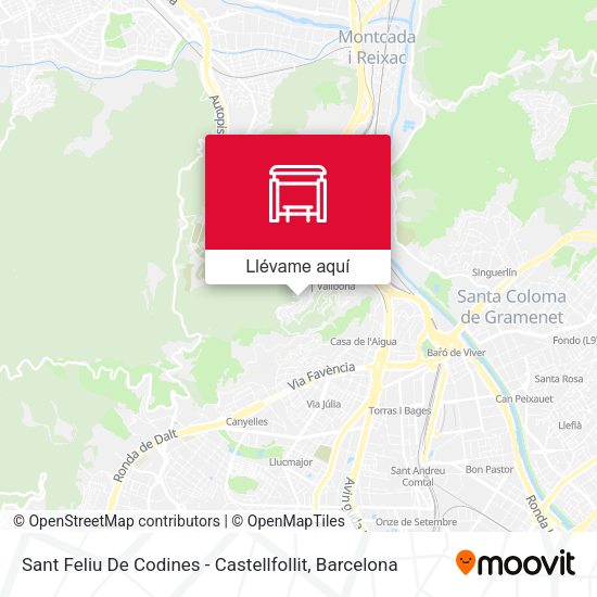 Mapa Sant Feliu De Codines - Castellfollit
