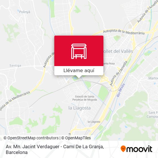 Mapa Av. Mn. Jacint Verdaguer - Camí De La Granja