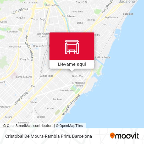 Mapa Cristóbal De Moura-Rambla Prim