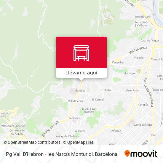 Mapa Pg Vall D'Hebron - Ies Narcís Monturiol
