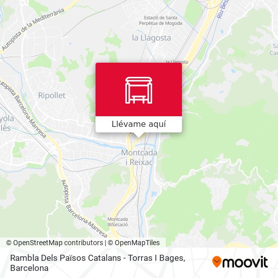 Mapa Rambla Dels  Països Catalans - Torras I Bages