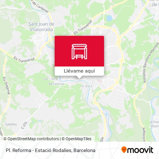 Mapa Pl. Reforma - Estació Rodalies