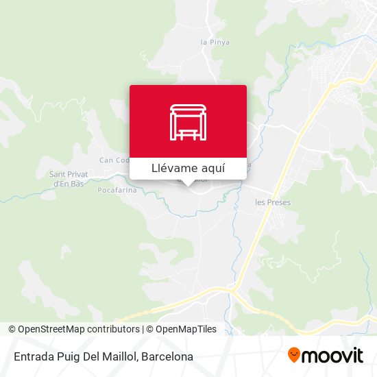 Mapa Entrada Puig Del Maillol