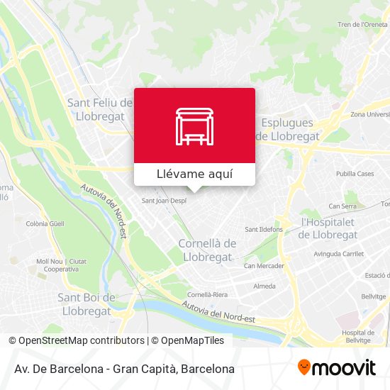 Mapa Av. De Barcelona - Gran Capità