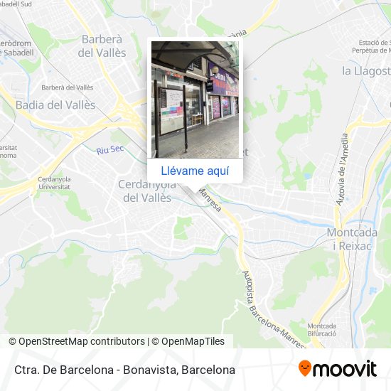 Mapa Ctra. De Barcelona - Bonavista