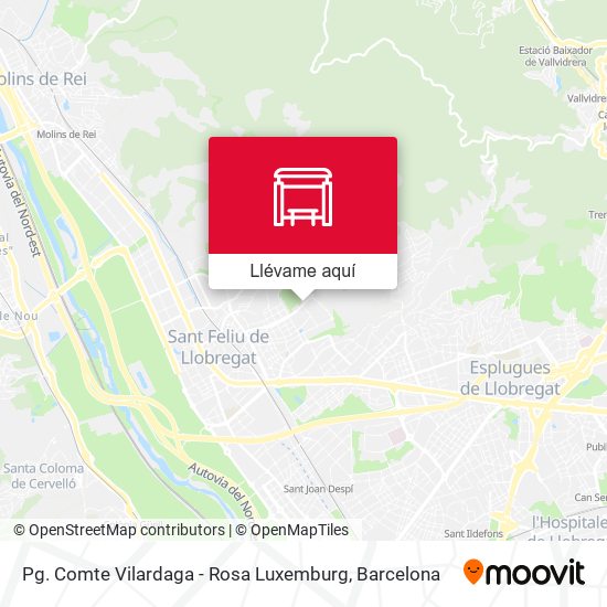 Mapa Pg. Comte Vilardaga - Rosa Luxemburg