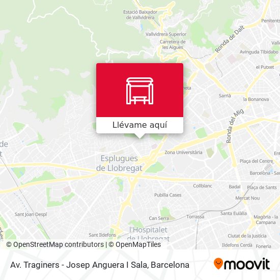 Mapa Av. Traginers - Josep Anguera I Sala