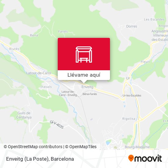 Mapa Enveitg (La Poste)
