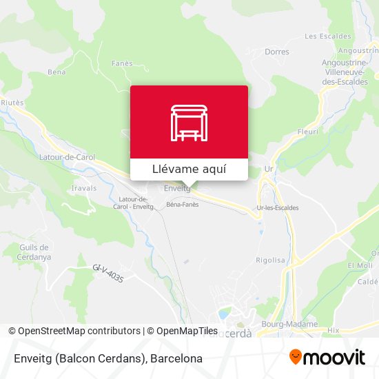 Mapa Enveitg (Balcon Cerdans)