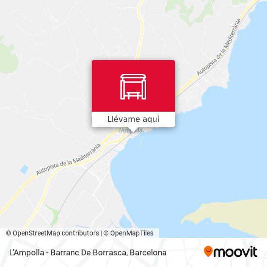 Mapa L'Ampolla - Barranc De Borrasca