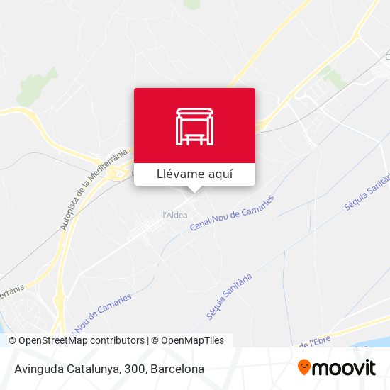 Mapa Avinguda Catalunya, 300