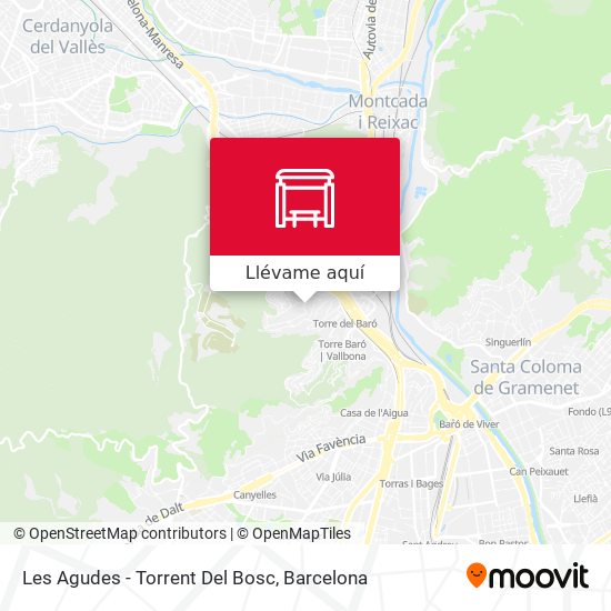 Mapa Les Agudes - Torrent Del Bosc