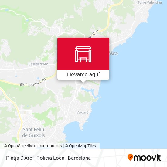 Mapa Platja D'Aro - Policia Local