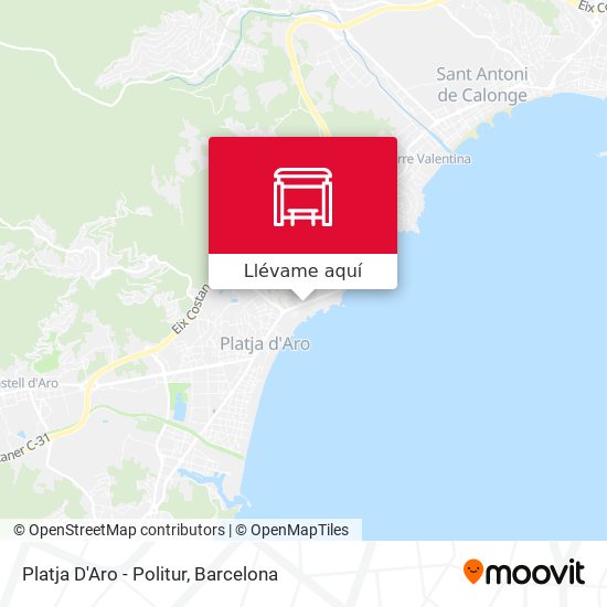 Mapa Platja D'Aro - Politur