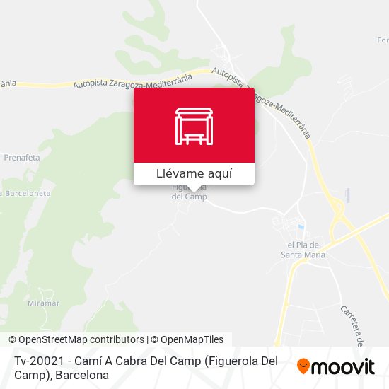 Mapa Tv-20021 - Camí A Cabra Del Camp (Figuerola Del Camp)