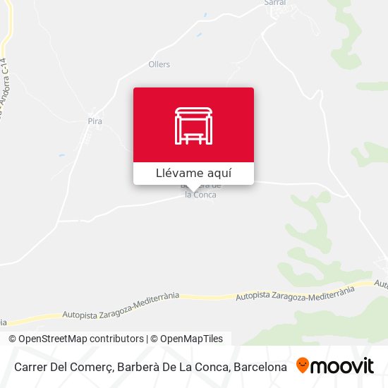 Mapa Carrer Del Comerç, Barberà De La Conca