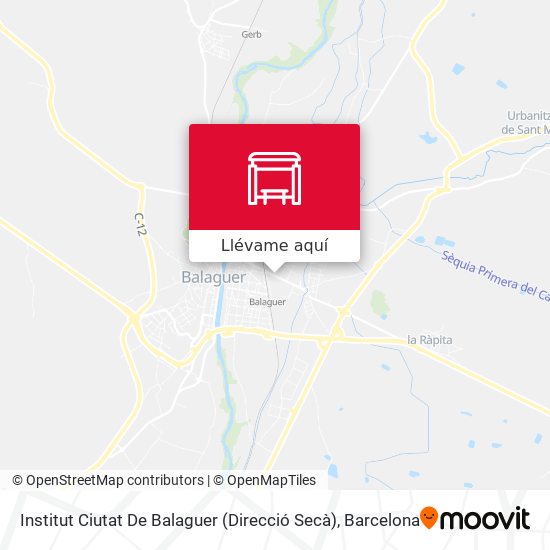 Mapa Institut Ciutat De Balaguer (Direcció Secà)