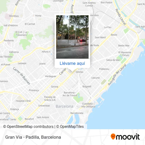 Mapa Gran Via - Padilla