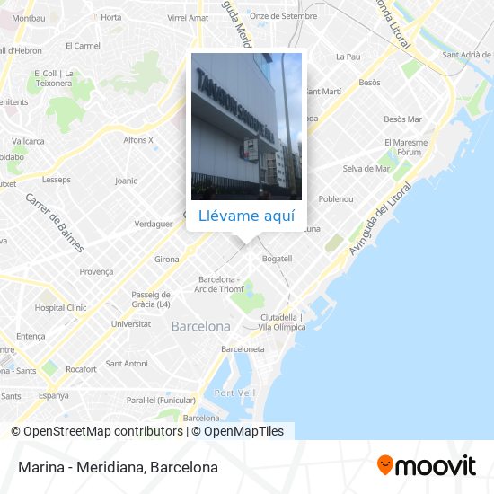 Mapa Marina - Meridiana