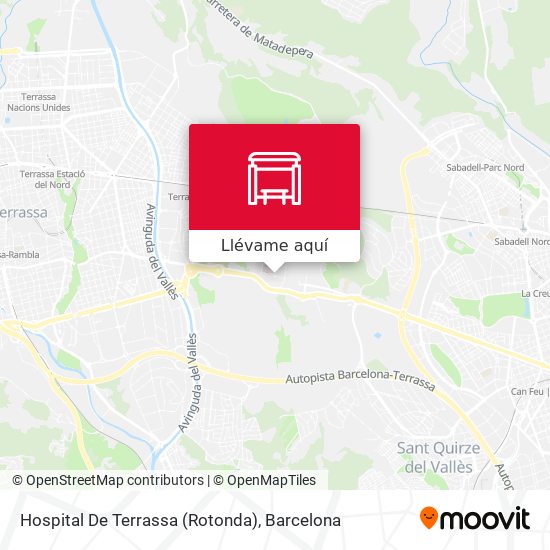 Mapa Hospital De Terrassa (Rotonda)