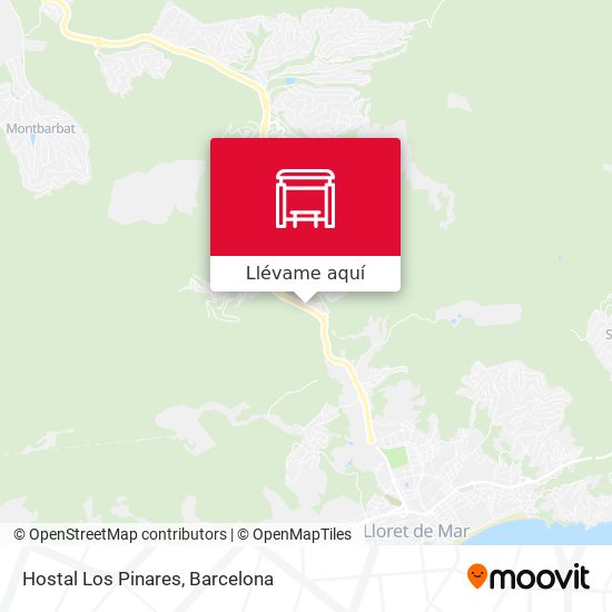 Mapa Hostal Los Pinares