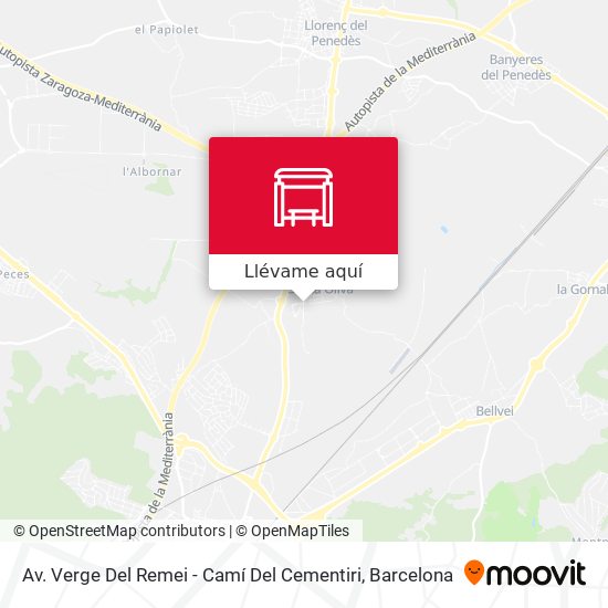 Mapa Av. Verge Del Remei - Camí Del Cementiri