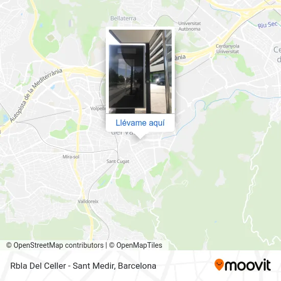Mapa Rbla Del Celler - Sant Medir