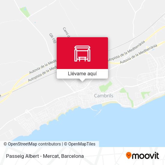 Mapa Passeig Albert - Mercat