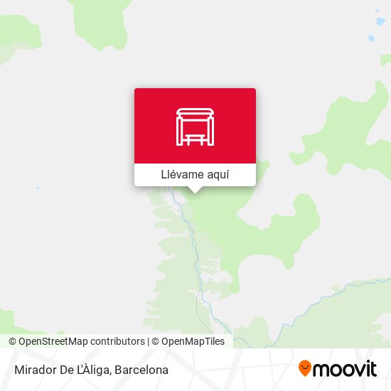 Mapa Mirador De L'Àliga
