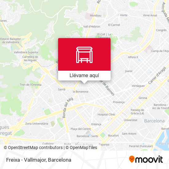 Mapa Freixa - Vallmajor